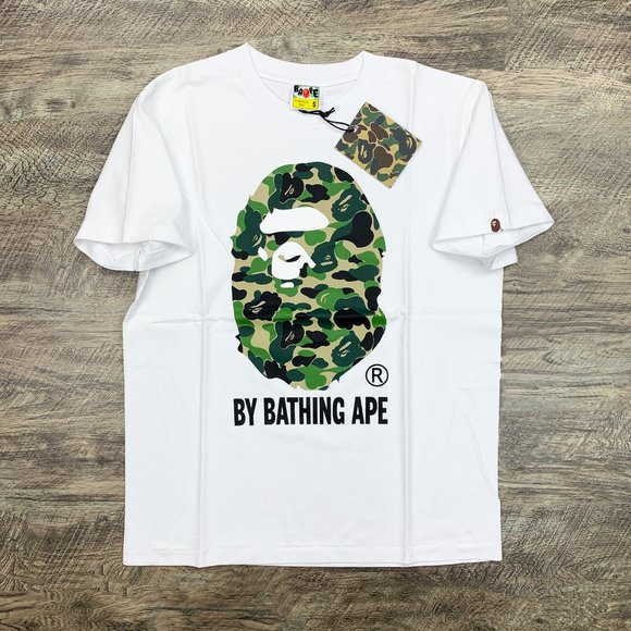 white and red bape shirt